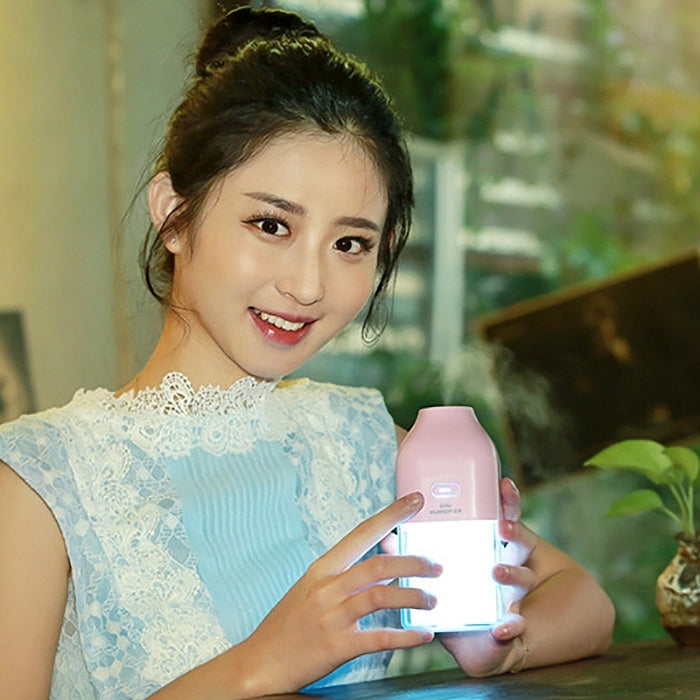 130ML Mini Portable Energy Bottle Shape USB LED Colourful Night Light Humidification Air Humidifier for Home / Office / Car