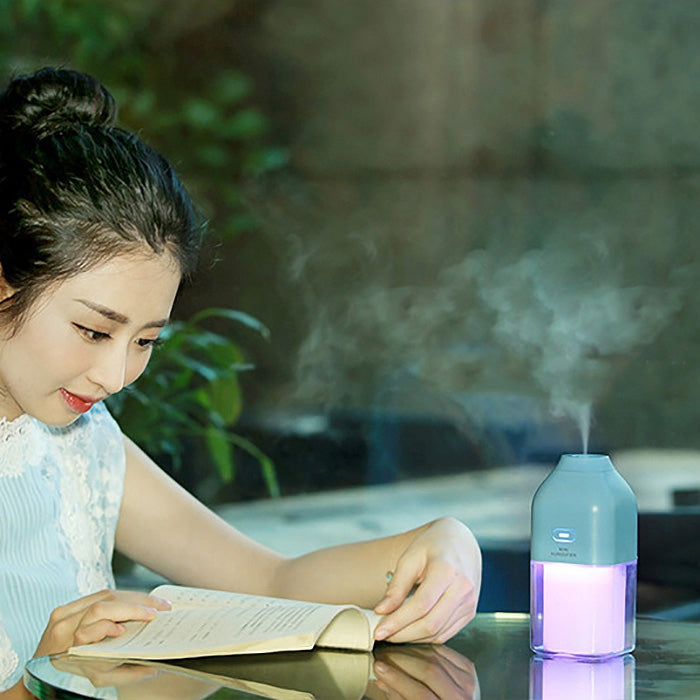 130ML Mini Portable Energy Bottle Shape USB LED Colourful Night Light Humidification Air Humidifier for Home / Office / Car
