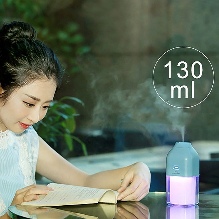 130ML Mini Portable Energy Bottle Shape USB LED Colourful Night Light Humidification Air Humidifier for Home / Office / Car