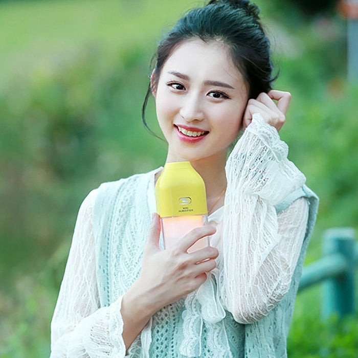 130ML Mini Portable Energy Bottle Shape USB LED Colourful Night Light Humidification Air Humidifier for Home / Office / Car