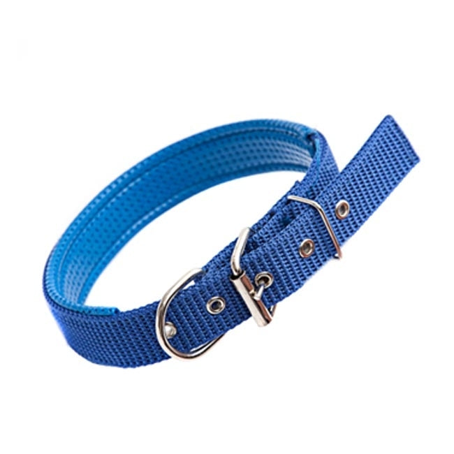 Foam Cotton  Polyester Pet Collars Pet Neck Strap Dog Neckband Cats Dogs Collars, 3cm x 47cm (Blue)