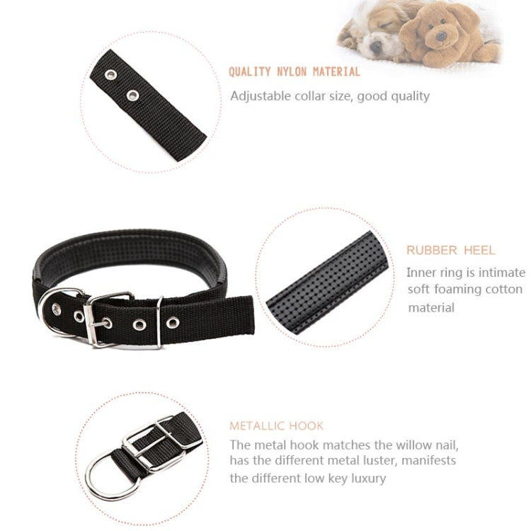 Foam Cotton  Polyester Pet Collars Pet Neck Strap Dog Neckband Cats Dogs Collars, 3cm x 47cm (Blue)