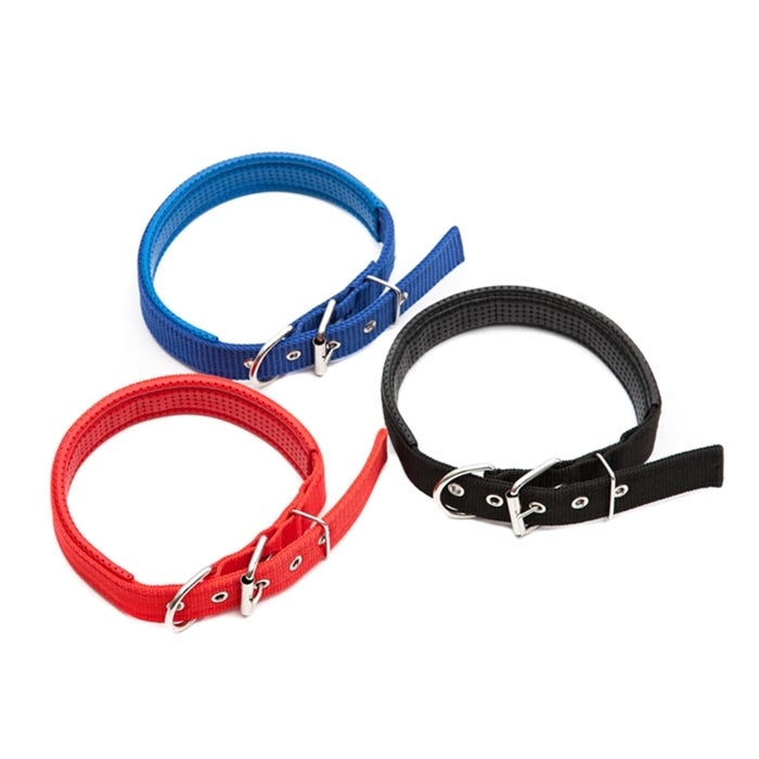 Foam Cotton  Polyester Pet Collars Pet Neck Strap Dog Neckband Cats Dogs Collars, 3cm x 47cm (Blue)