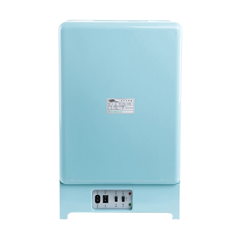 Freecool CW-15L 38W 15L Portable Vehicle Auto Freezer Mini Cooling and Heating Dual-use Refrigerator with Handle for Car and Home, US Plug, AC 220V(Blue)