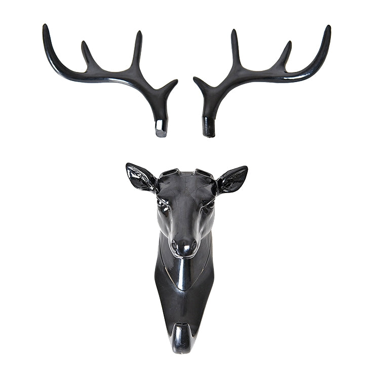 6 PCS Creative Three-dimensional Multifunctional Deer Head Animal Decorative Hook Coat Hook Retro Clothes Hanging Creative Home Crafts, Random Style Delivery