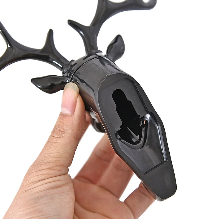 6 PCS Creative Three-dimensional Multifunctional Deer Head Animal Decorative Hook Coat Hook Retro Clothes Hanging Creative Home Crafts, Random Style Delivery