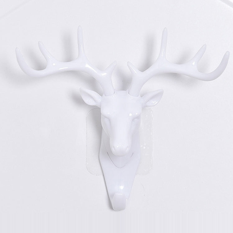 6 PCS Creative Three-dimensional Multifunctional Deer Head Animal Decorative Hook Coat Hook Retro Clothes Hanging Creative Home Crafts, Random Style Delivery