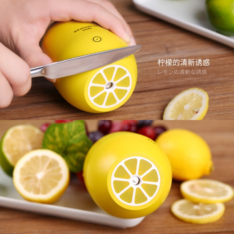 180ML Creative Lemon Shape USB Air Humidifier with Luminous & Transparent Water Line & Water Shortage Power Off Protection for Car & Office & Home