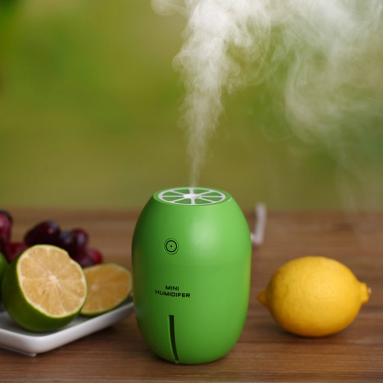 180ML Creative Lemon Shape USB Air Humidifier with Luminous & Transparent Water Line & Water Shortage Power Off Protection for Car & Office & Home