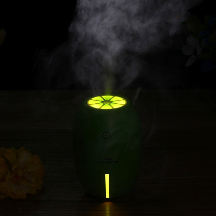 180ML Creative Lemon Shape USB Air Humidifier with Luminous & Transparent Water Line & Water Shortage Power Off Protection for Car & Office & Home