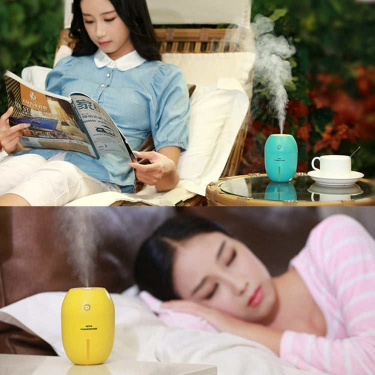 180ML Creative Lemon Shape USB Air Humidifier with Luminous & Transparent Water Line & Water Shortage Power Off Protection for Car & Office & Home