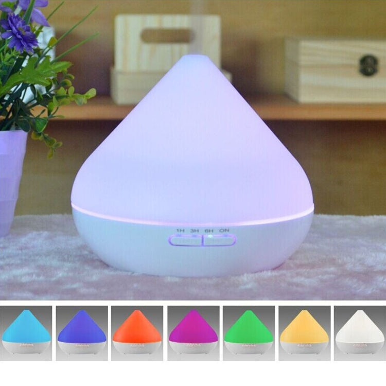 300ML Timed Ultrasonic Aromatherapy Air Humidifier with 7-Colours LED Lights & Water Shortage Power Off Protection