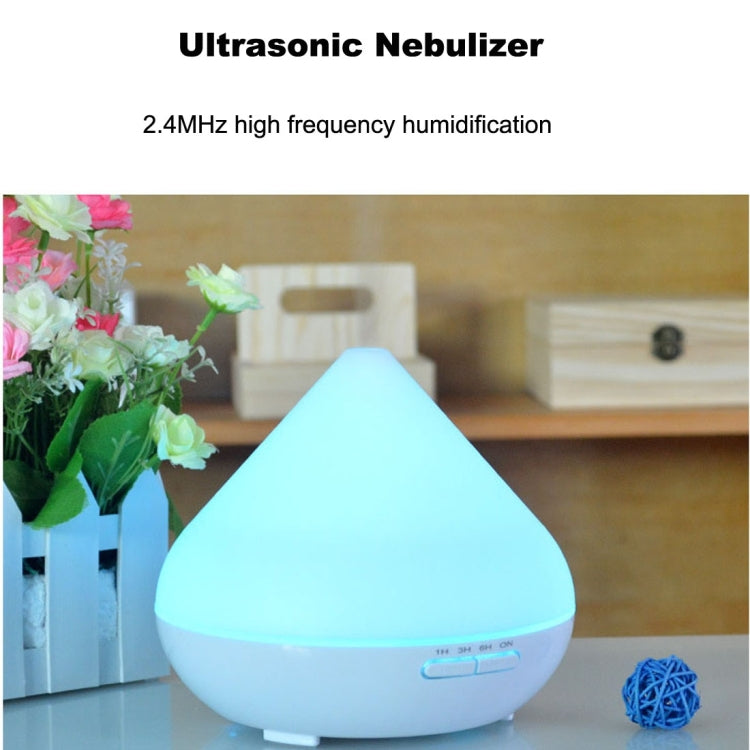300ML Timed Ultrasonic Aromatherapy Air Humidifier with 7-Colours LED Lights & Water Shortage Power Off Protection