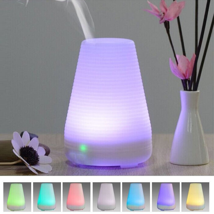 100ML Timed Ultrasonic Aromatherapy Air Humidifier with 7-Colours LED Lights & Indicator Light & Water Shortage Power Off Protection