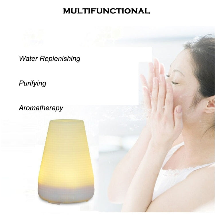 100ML Timed Ultrasonic Aromatherapy Air Humidifier with 7-Colours LED Lights & Indicator Light & Water Shortage Power Off Protection