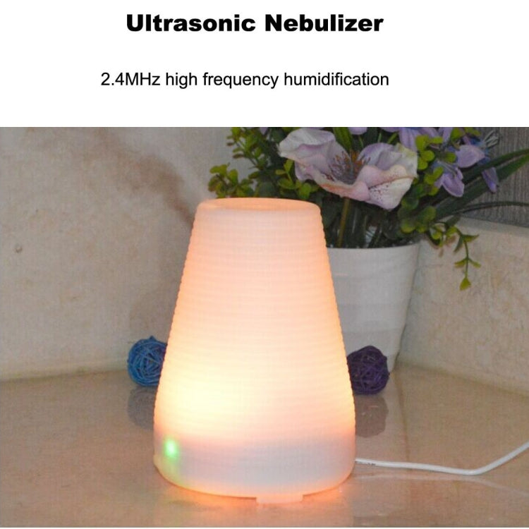 100ML Timed Ultrasonic Aromatherapy Air Humidifier with 7-Colours LED Lights & Indicator Light & Water Shortage Power Off Protection