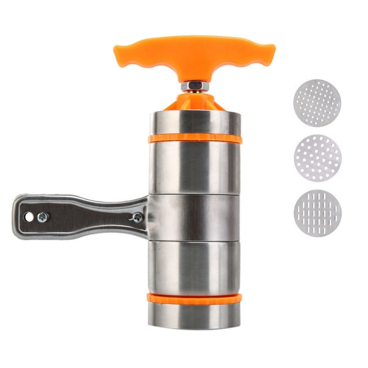 3 Molds Household Manually Small Stainless Steel Pressing Style Handhold Noodle Machine