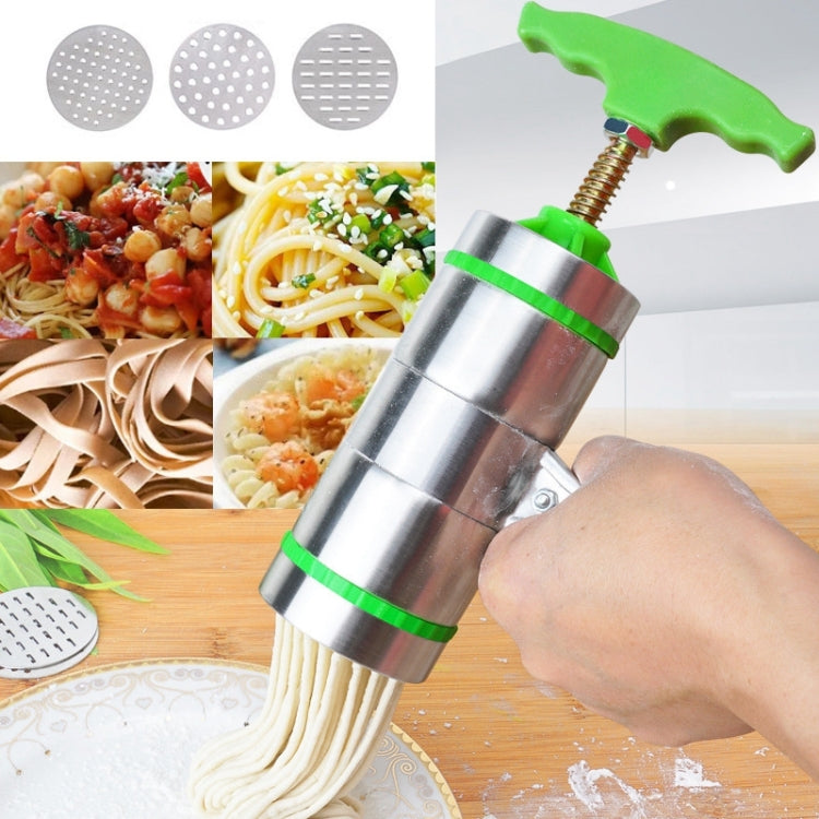 3 Molds Household Manually Small Stainless Steel Pressing Style Handhold Noodle Machine