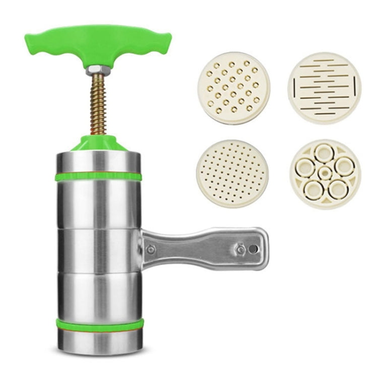 4 Molds Household Manually Small Stainless Steel Pressing Style Handhold Noodle Machine