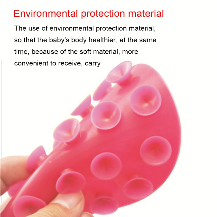 10 PCS Baby Double-sided TPR Anti-skid Pad Strong Suction Placemat, Size:10.5*10.5*1.3cm Random Color Delivery