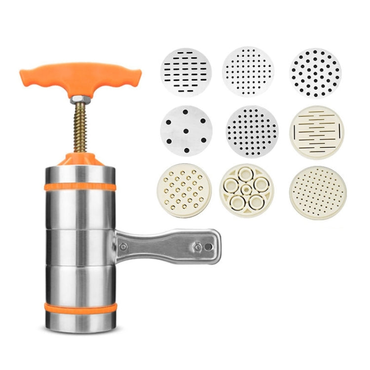 9 Molds Household Manually Small Stainless Steel Pressing Style Handhold Noodle Machine