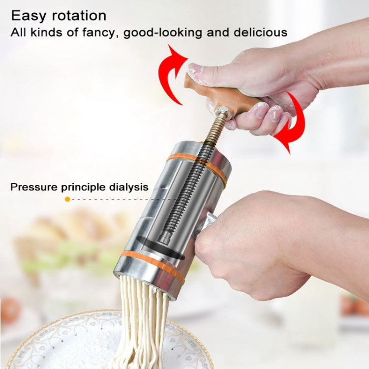 9 Molds Household Manually Small Stainless Steel Pressing Style Handhold Noodle Machine