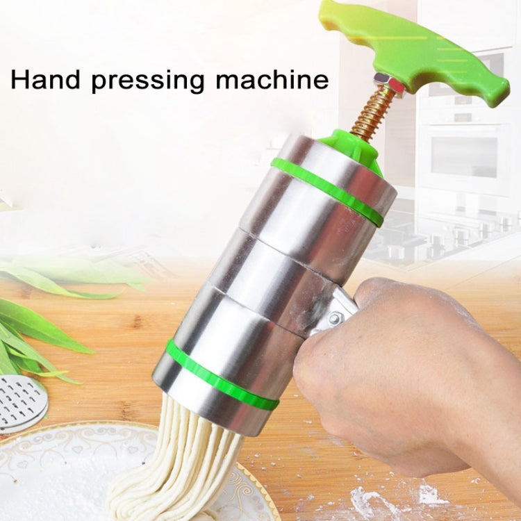 9 Molds Household Manually Small Stainless Steel Pressing Style Handhold Noodle Machine