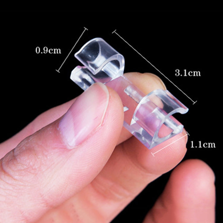 100 PCS Cable Fixed Clip Wire Organizer with Adhesive Random Color Delivery