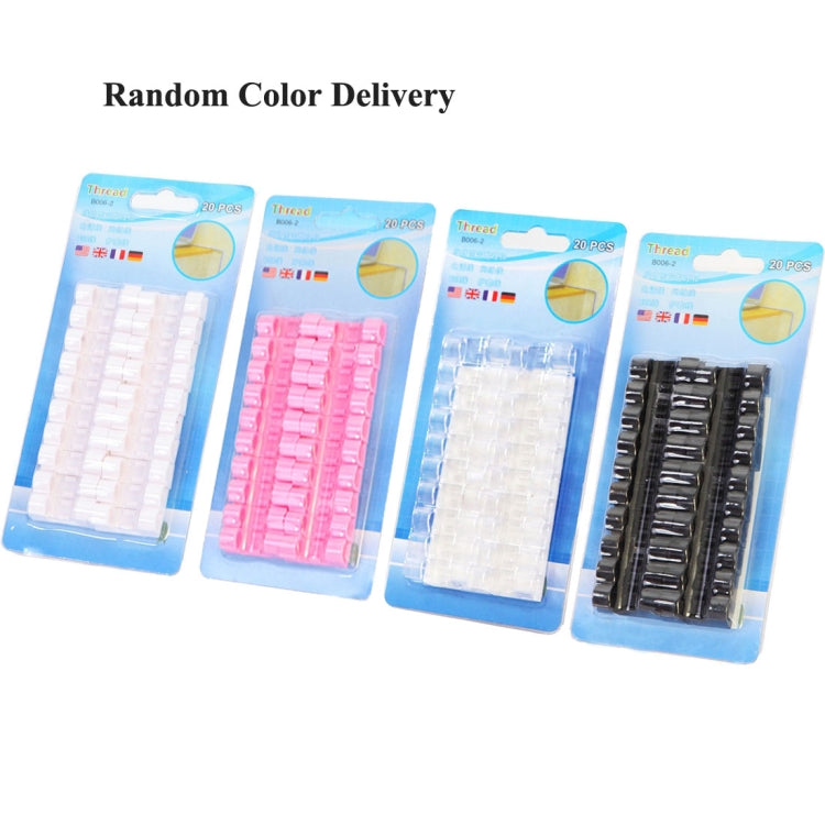 100 PCS Cable Fixed Clip Wire Organizer with Adhesive Random Color Delivery