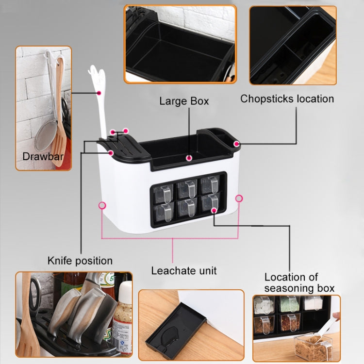 Kitchen Multifunctional Season Boxed Set Plastic Condiment Bottle Mix Tool Holder