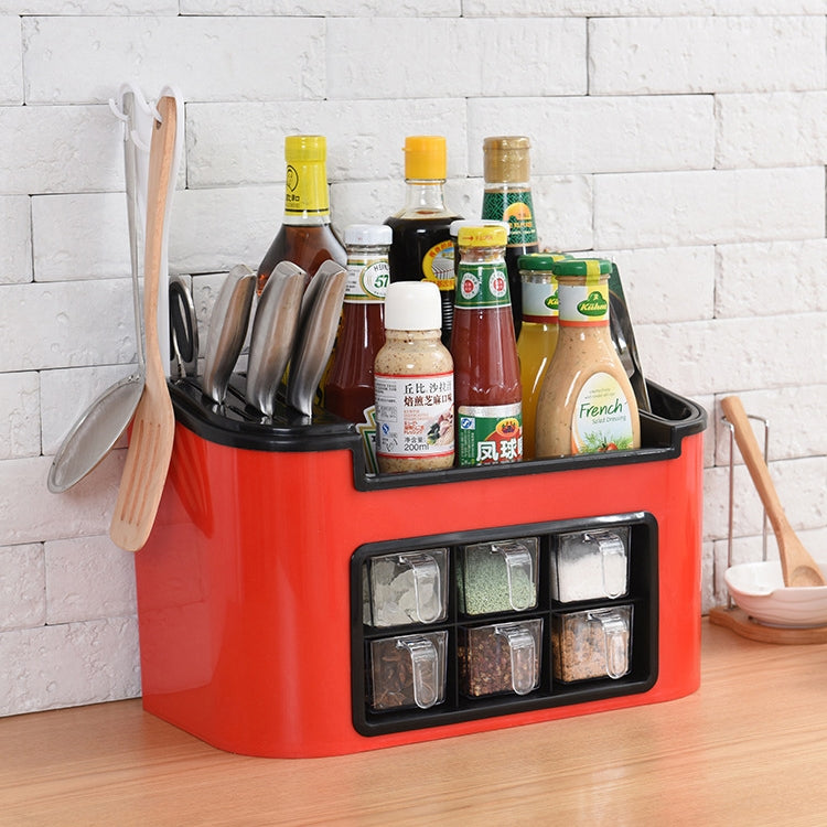 Kitchen Multifunctional Season Boxed Set Plastic Condiment Bottle Mix Tool Holder