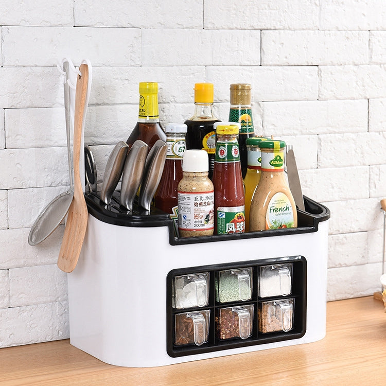 Kitchen Multifunctional Season Boxed Set Plastic Condiment Bottle Mix Tool Holder