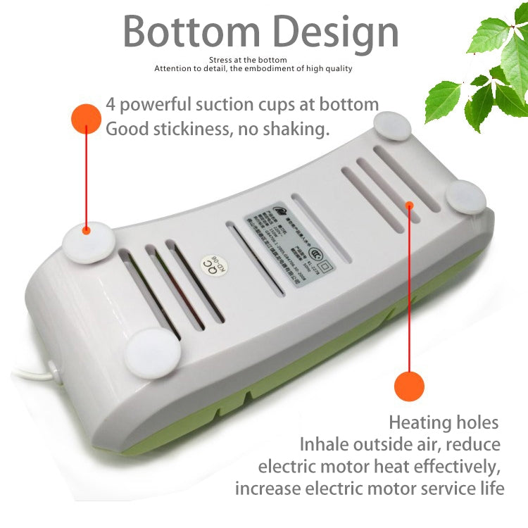 Mini Electric Knife Sharpener Kitchen Knives Sharpening System, US Plug(Green)