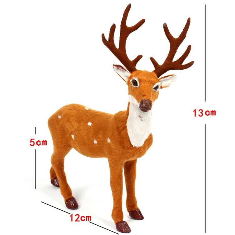 Christmas Simulation Deer Christmas Decoration, Size: 5*12*13cm