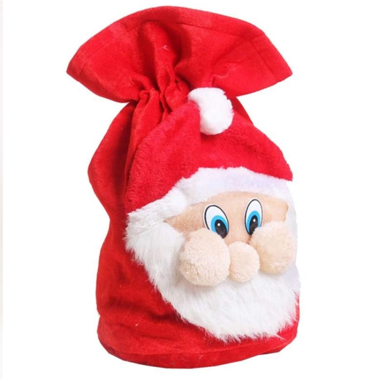 Christmas Santa Claus Xmas Gifts Bag 3D Santa Claus Face Gift Bag, Size: 36*45cm