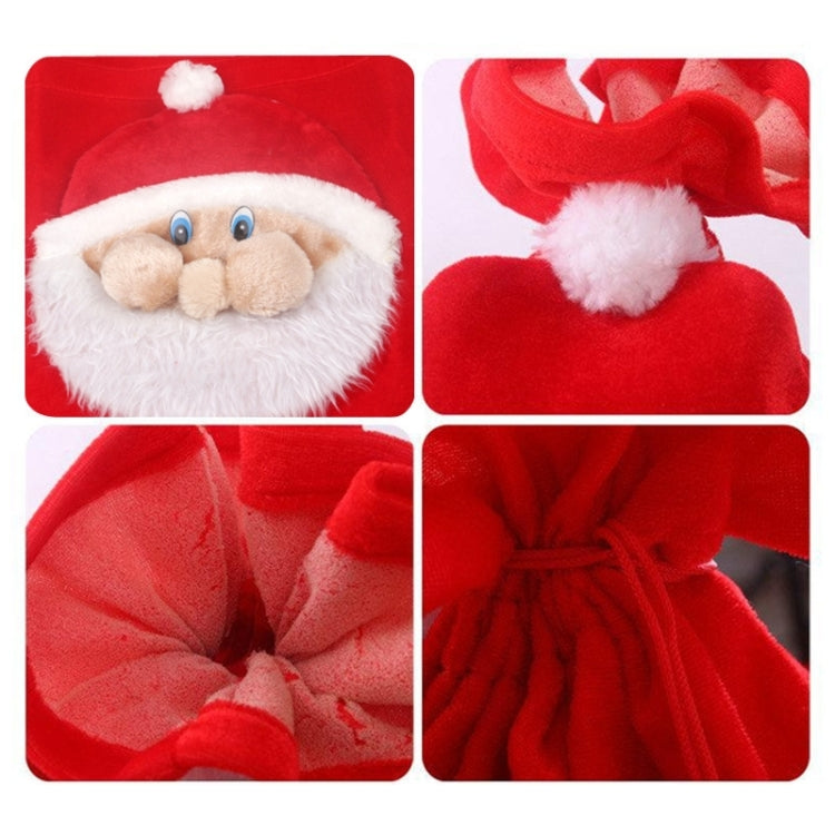 Christmas Santa Claus Xmas Gifts Bag 3D Santa Claus Face Gift Bag, Size: 36*45cm