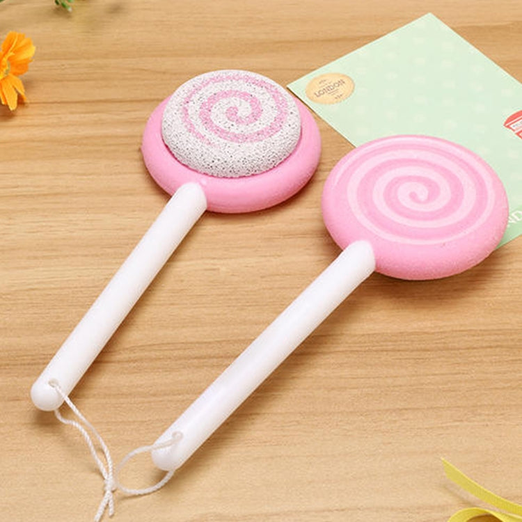 2 PCS Cute Lollipop Exfoliating Grinding Foot Tool Foot Rub Stone Feet Care Tool Supplies,Random Color Delivery