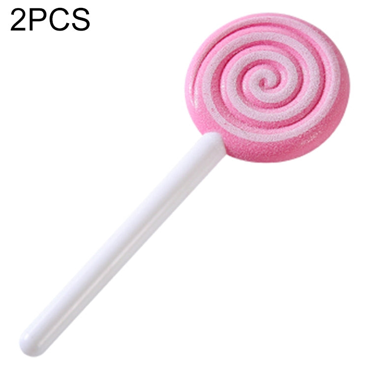2 PCS Cute Lollipop Exfoliating Grinding Foot Tool Foot Rub Stone Feet Care Tool Supplies,Random Color Delivery