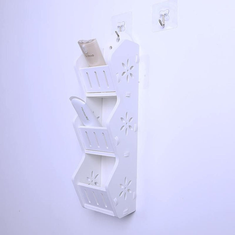 Fashion Bathroom Three Layers Storage Shelf Toilet Storage Rack Wall Mounted Storage Holder Wall Mount Shelves,Random Style Delivery