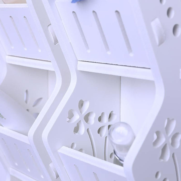 Fashion Bathroom Three Layers Storage Shelf Toilet Storage Rack Wall Mounted Storage Holder Wall Mount Shelves,Random Style Delivery