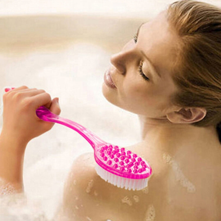 2 PCS Bathroom Supplies Bath Products Bath Brush Long Plastic Bath Brush Bathroom Bath Rubbing Brush,Random Color Delivery