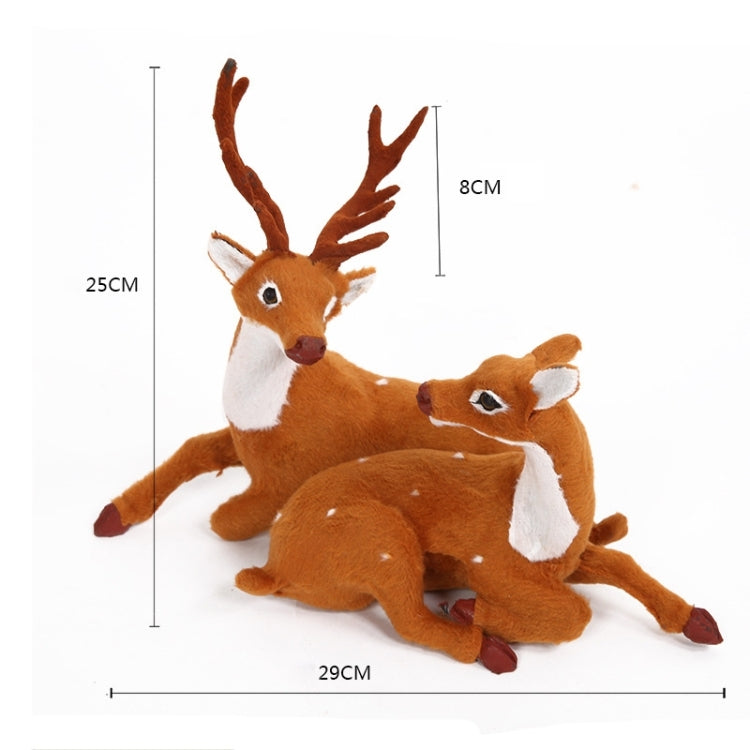 Christmas Simulation Deer Christmas Decoration, Size: 25*29*8cm