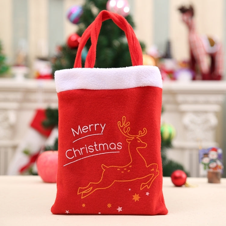 2 PCS Portable Christmas Gift Bag Christmas Decoration Gift Bag, Random Style Delivery, Size: 38*21cm