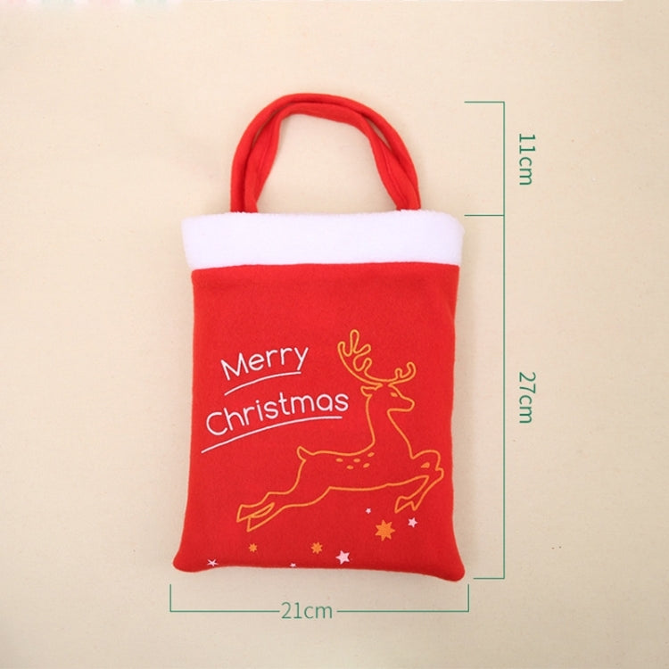 2 PCS Portable Christmas Gift Bag Christmas Decoration Gift Bag, Random Style Delivery, Size: 38*21cm