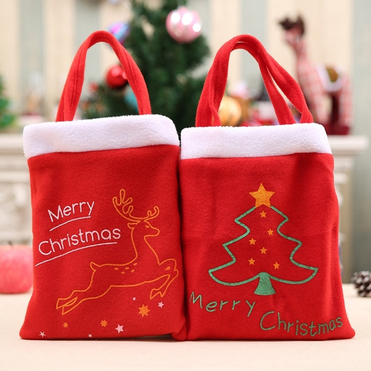 2 PCS Portable Christmas Gift Bag Christmas Decoration Gift Bag, Random Style Delivery, Size: 38*21cm