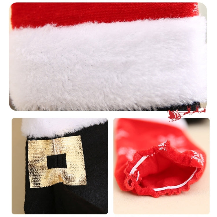 4 PCS Christmas Table Foot Set Christmas Chair Foot Cover Christmas Decorations, Size: 40*21cm
