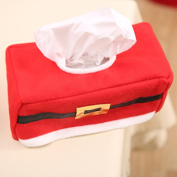 2 PCS Christmas Napkin Box Christmas Holiday Supplies Decorations, Random Style Delivery, Size: 25*15*10cm