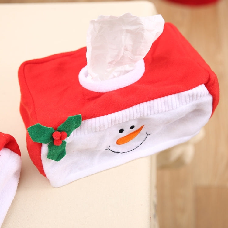 2 PCS Christmas Napkin Box Christmas Holiday Supplies Decorations, Random Style Delivery, Size: 26*13*10cm