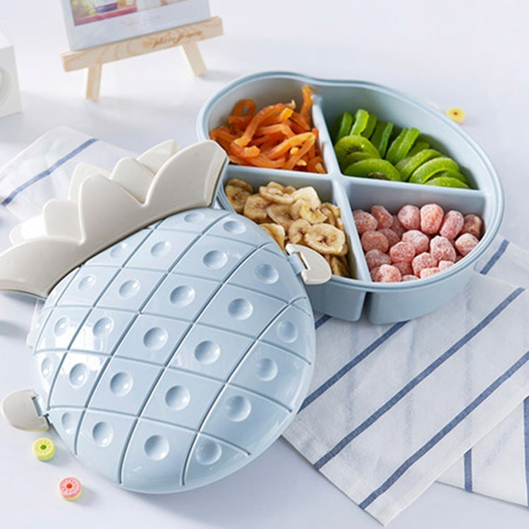 2 PCS Cute Pineapple Style PP Candy Fruit Box Plate Ramdon Color Delivery