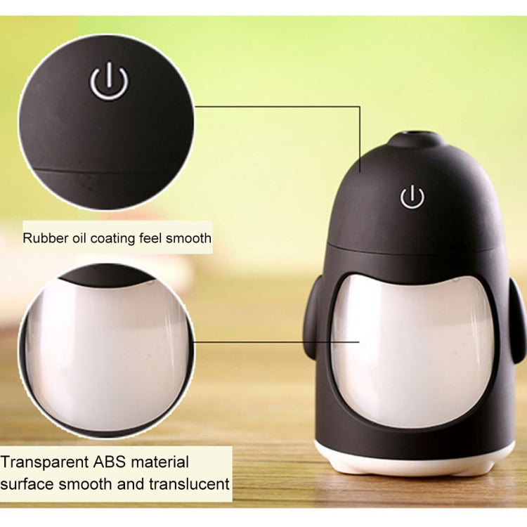 QW-Q3 150ML Mini Creative Penguin Shape USB Color Night Light Aromatherapy Air Humidifier for Home